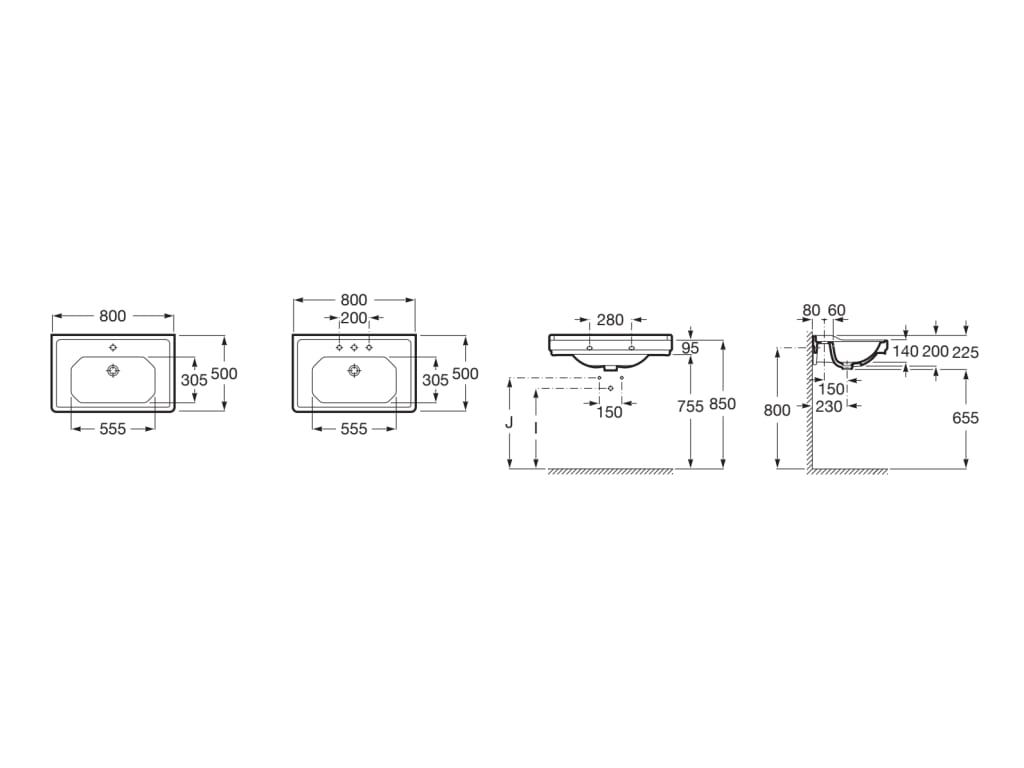 Esquema de cotas